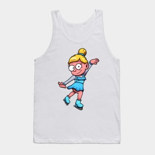 Figure Skating Girl Tank Top